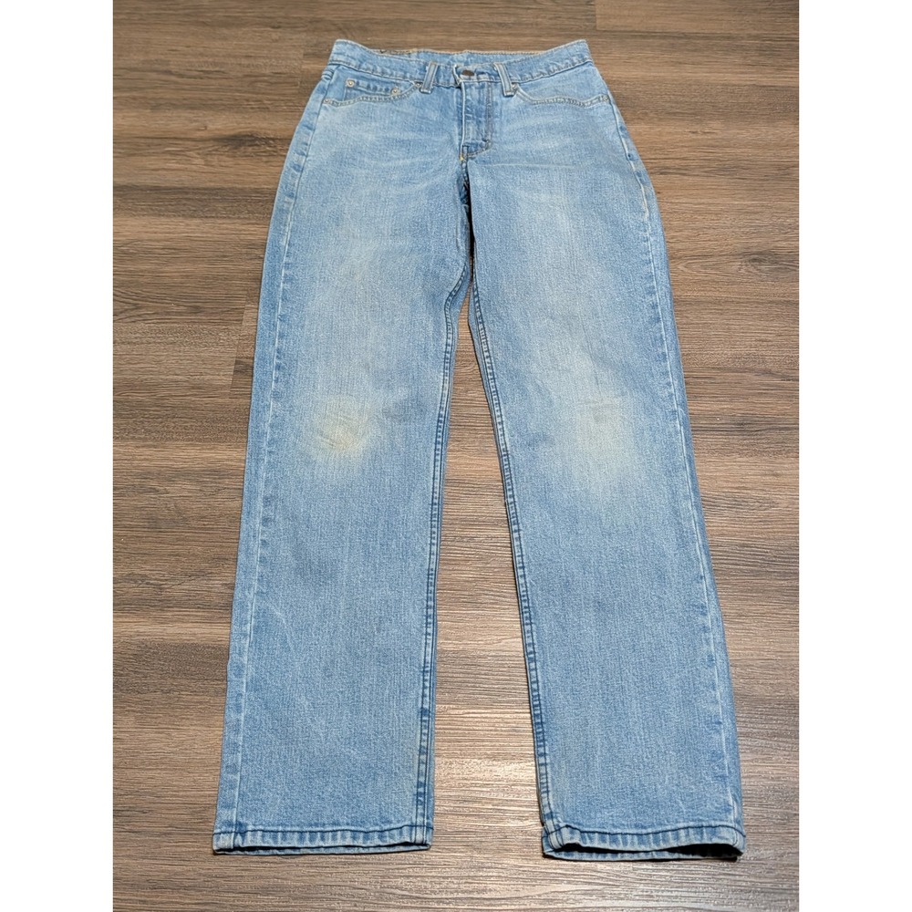 Levis 550 Relaxed Fit Tapered Leg Jeans Light Wash Blue 28x32 00550-0059